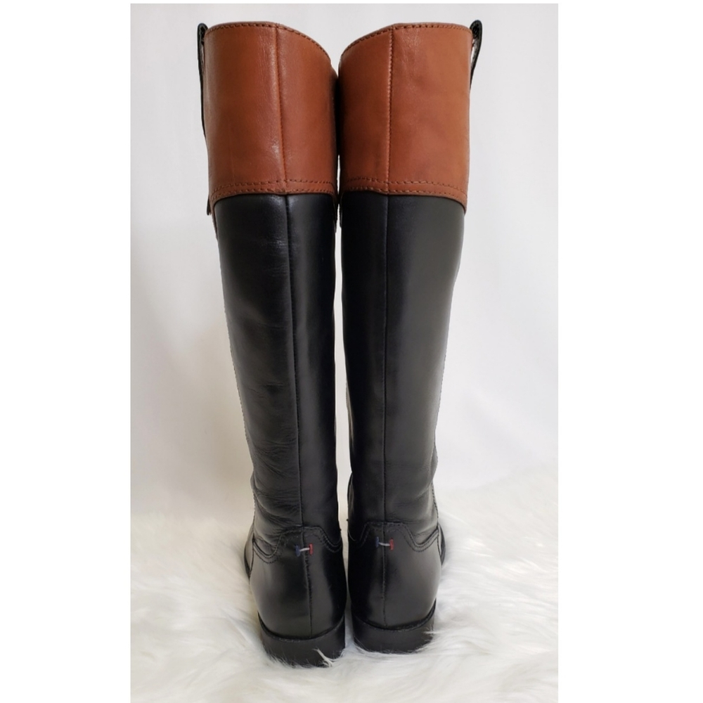 Tommy Hilfiger Devlin Black Brown Boots - Picture 6 of 12